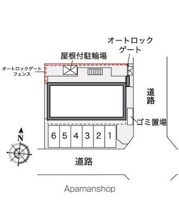 レオパレスｗｉｓｔｅｒｉａ[1K/20.81m2]の配置図