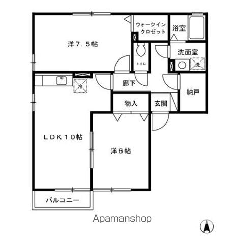 カスク東屋形の間取り写真