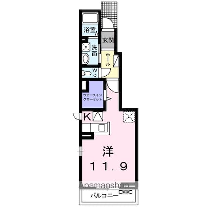 ハイツ・コルバン　Ⅱ[1R/32.94m2]の間取図