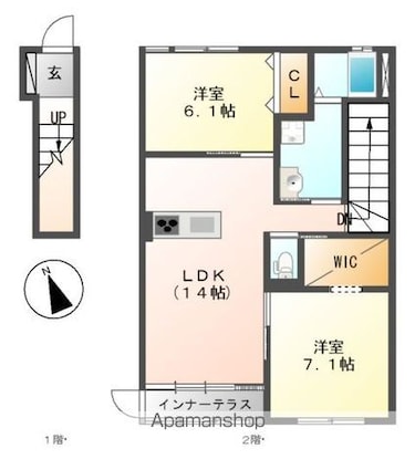 スフィーダ[2LDK/65.79m2]の間取図