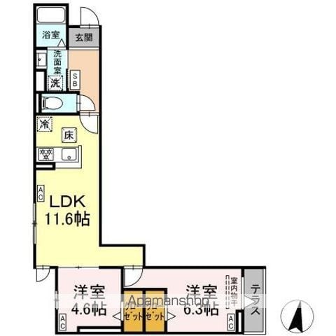 グラナーデ堤通の間取り