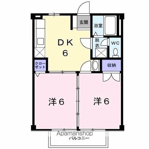 コーポ安芸の間取り写真