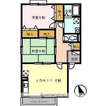 フレマリール香西[2LDK/59.24m2]の間取図