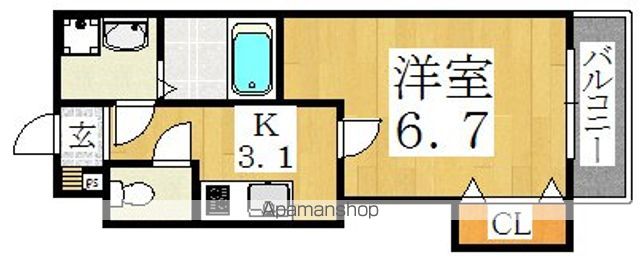 LUXE田辺の間取り写真