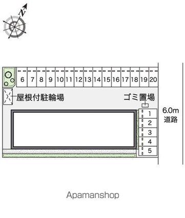 レオネクストエタニティ[1K/28.02m2]の配置図