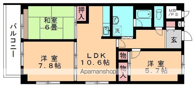 ハイラーク千葉の間取り写真