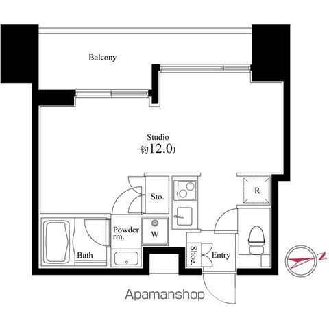 スクエアガーデン池袋の間取り