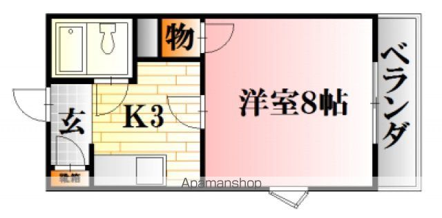 ボヌール中尾の間取り写真