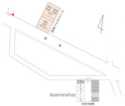 ウッドネスト香西[2DK/51.84m2]の配置図