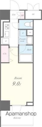 メアヌイ錦糸町[1K/28.73m2]の間取図