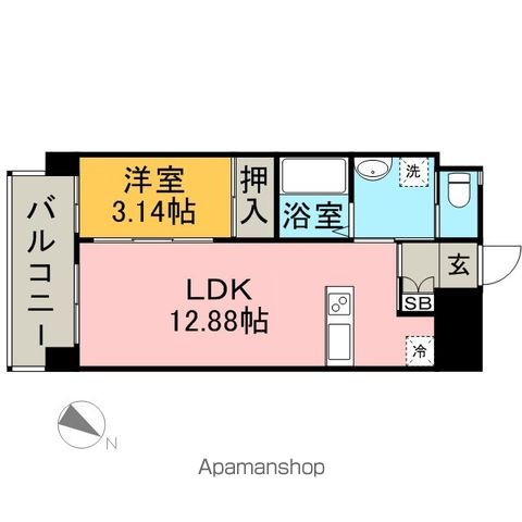 リスタコート高宮の間取り写真