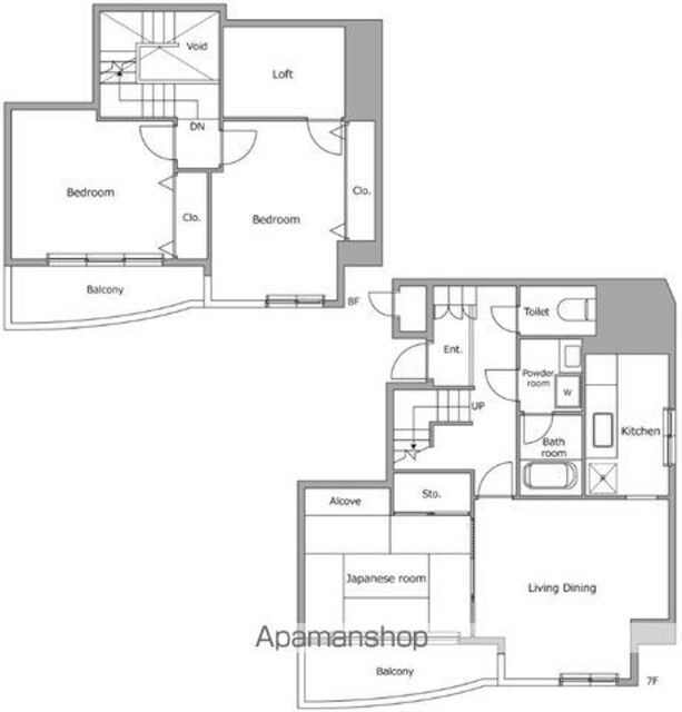 ＶＩＰ大島第二[3LDK/88.92m2]の間取図