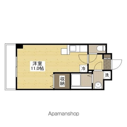 アプローズ[1R/29.6m2]の間取図