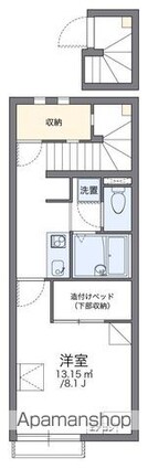 レオネクスト榎戸Ⅱ[1K/28.02m2]の間取図