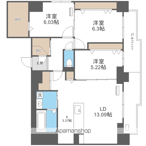 SーRESIDENCE大通公園admirioの間取り写真