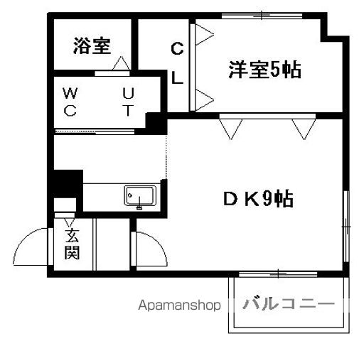 アルファスクエア大通西17の間取り写真