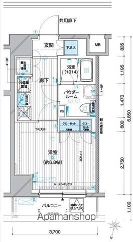 メインステージ赤羽北IIの間取り写真