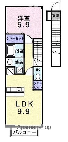 ソレアード太田 Aの間取り写真
