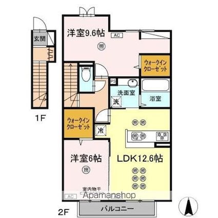 ステラ[2LDK/71.25m2]の間取図