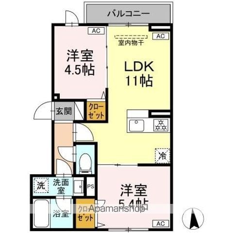 セレスティア西尾久の間取り写真