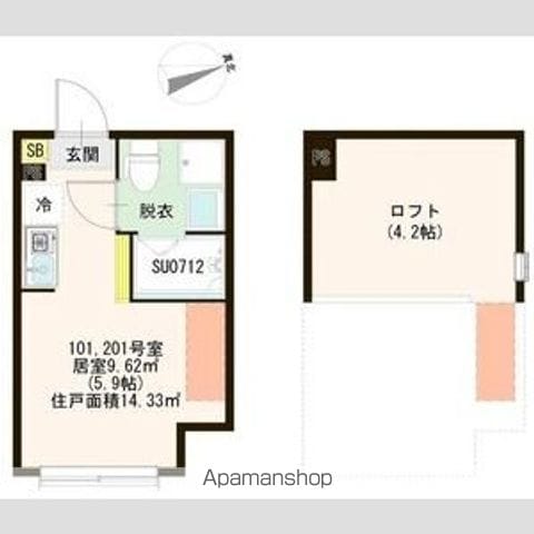 ラヴィ新小岩の間取り写真