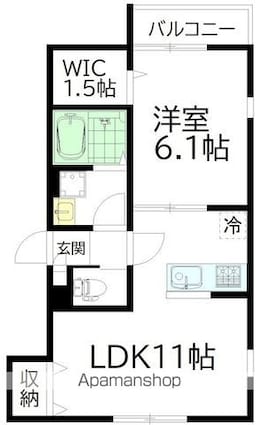 Ｇｒａｎｄ　ＰＬＡＣＥ　ｍｅｉｄａｉｍａｅ　グランプラス明大前[1LDK/40.12m2]の間取図