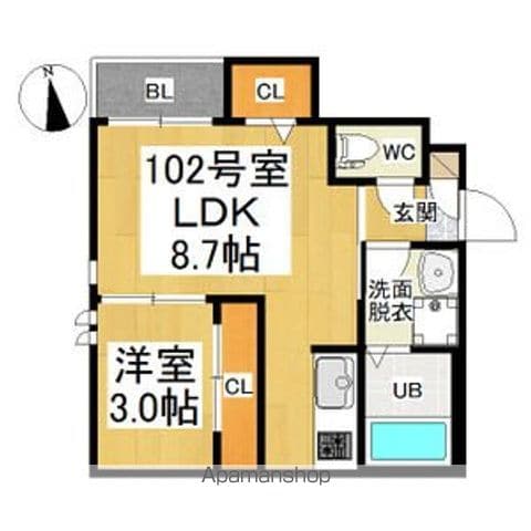 GRANDTIC TOVEの間取り写真