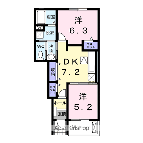 ドリーム　ブラッサム　Ⅰの間取り