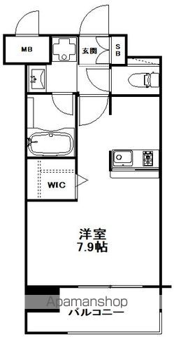 【エンクレスト博多駅南ＳＴＲＥＥＴの間取り】