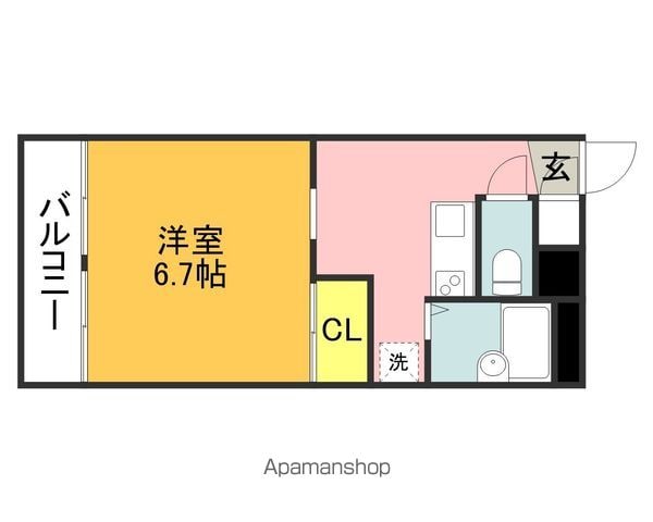 レオパレス田川の間取り写真