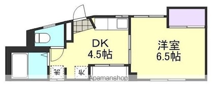 メゾンプラスワン[1DK/27.2m2]の間取図