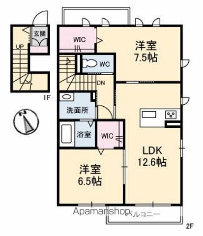 アンルミエール A棟の間取り写真