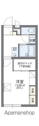 レオパレスエスポワール[1K/23.18m2]の間取図