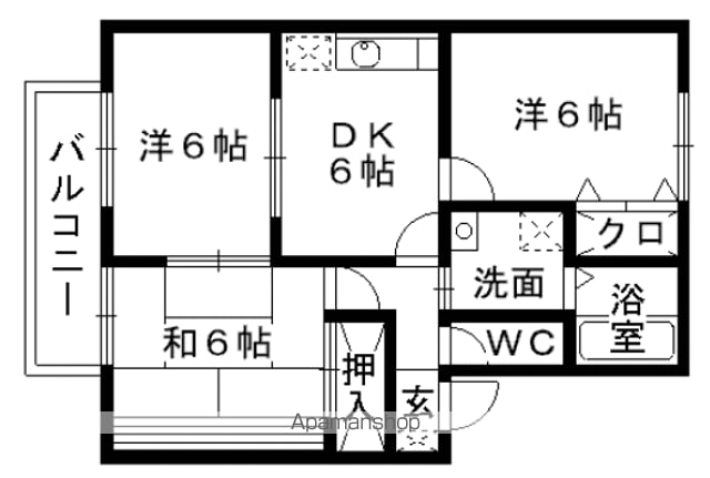 ヴィラクレスト A棟の間取り写真