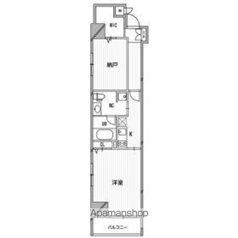 大阪市西区南堀江のマンションの間取り