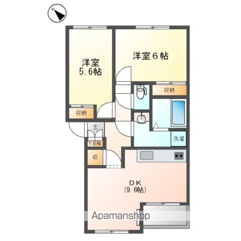 クレールスクエアAの間取り写真