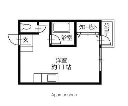 マキノ宮脇マンション[1R/23.1m2]の間取図