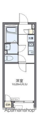 レオネクストエクセルアサヒⅤ[1K/21.24m2]の間取図