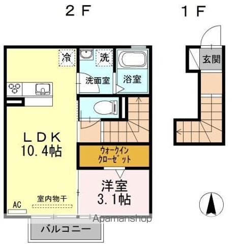 メイユール安良田の間取り