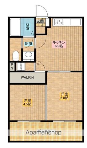 フレール花山手の間取り写真