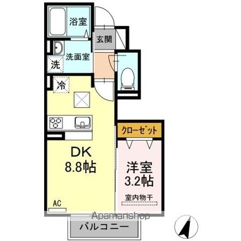 SQUARE VILLA 福島の間取り写真