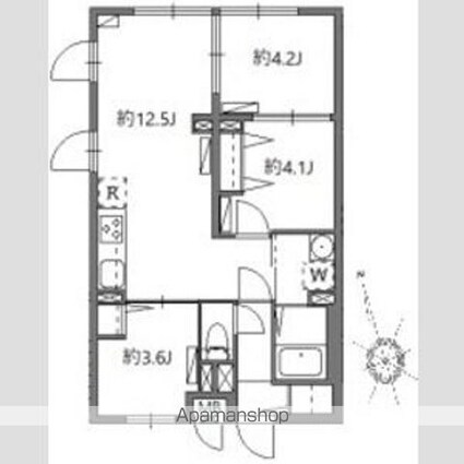 ソラシアレジデンス学芸大学Ⅱ[3LDK/51.82m2]の間取図