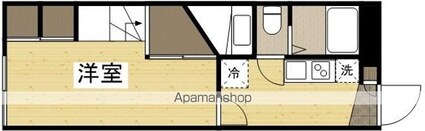 レオパレス鴨川Ⅱ[1K/22.35m2]の間取図