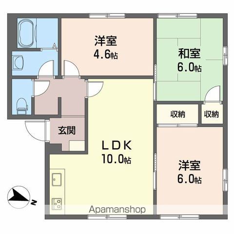 アークヒルズ中村 D棟の間取り写真