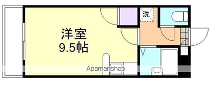 メモリアルハイツ[1R/23.68m2]の間取図