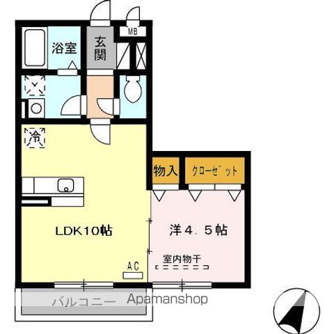 クラージュの間取り写真