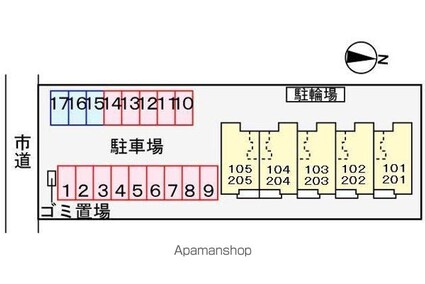 シムリーミナⅢ[2LDK/57.71m2]の配置図