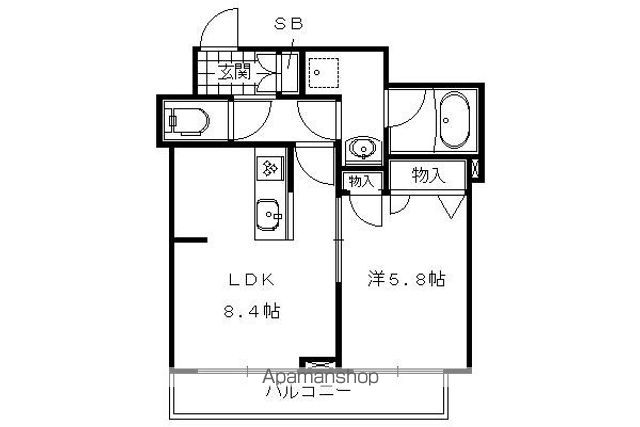 プレサント牛若の間取り写真