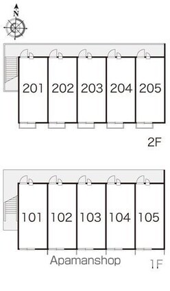 レオパレスＭｏｎｔＰｉａｎｎｅ[1K/23.18m2]の配置図
