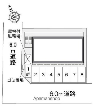 レオパレス檀田Ｃ[1K/31.05m2]の配置図